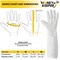 Honey Keeper Beekeeping Gloves - Goatskin Leather with Ventilated Canvas Sleeve and Elastic Cuff